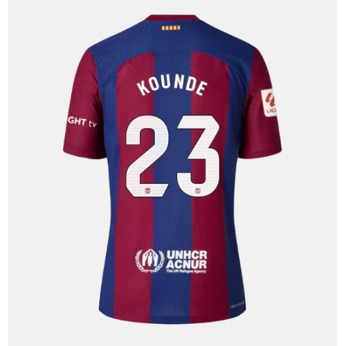 Fotbalové Dres Barcelona Jules Kounde #23 Dámské Domácí 2023-24 Krátký Rukáv